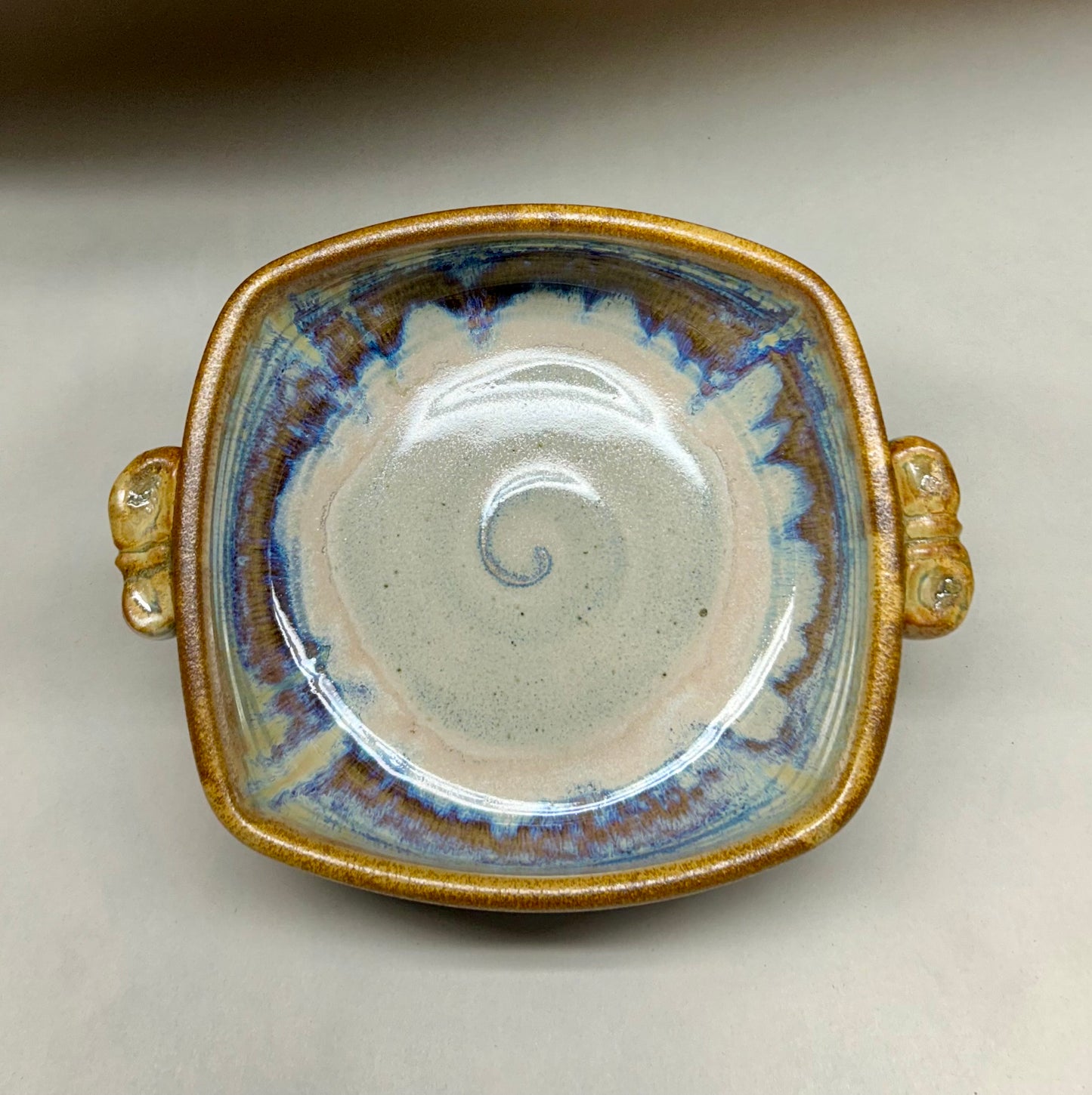 Handmade Pottery Baking Dish with Handles