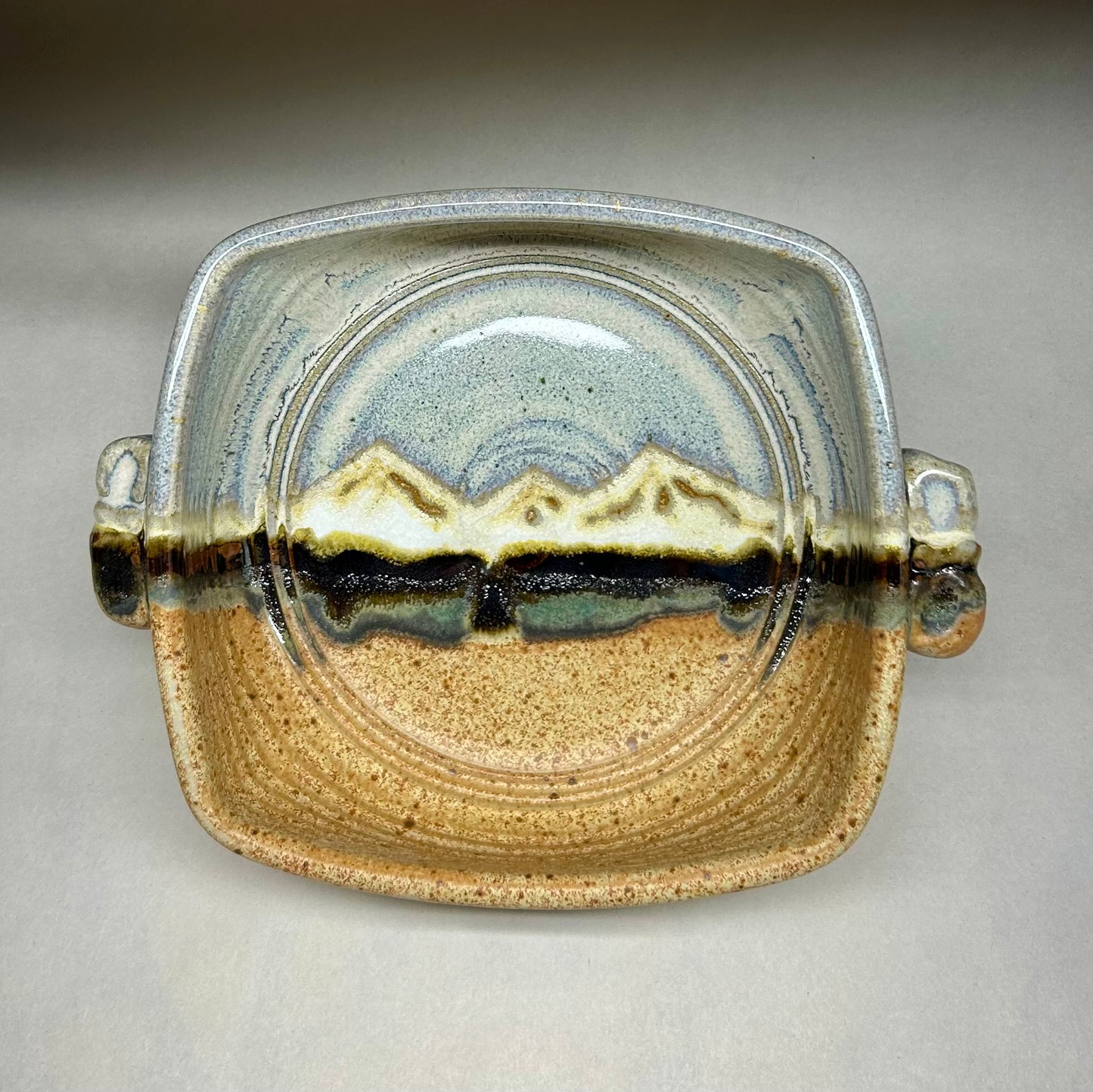 Handmade Pottery Baking Dish with Handles