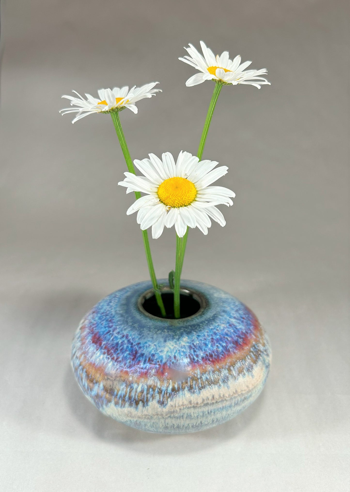Ikebana Vase - Pottery - Pin Frog