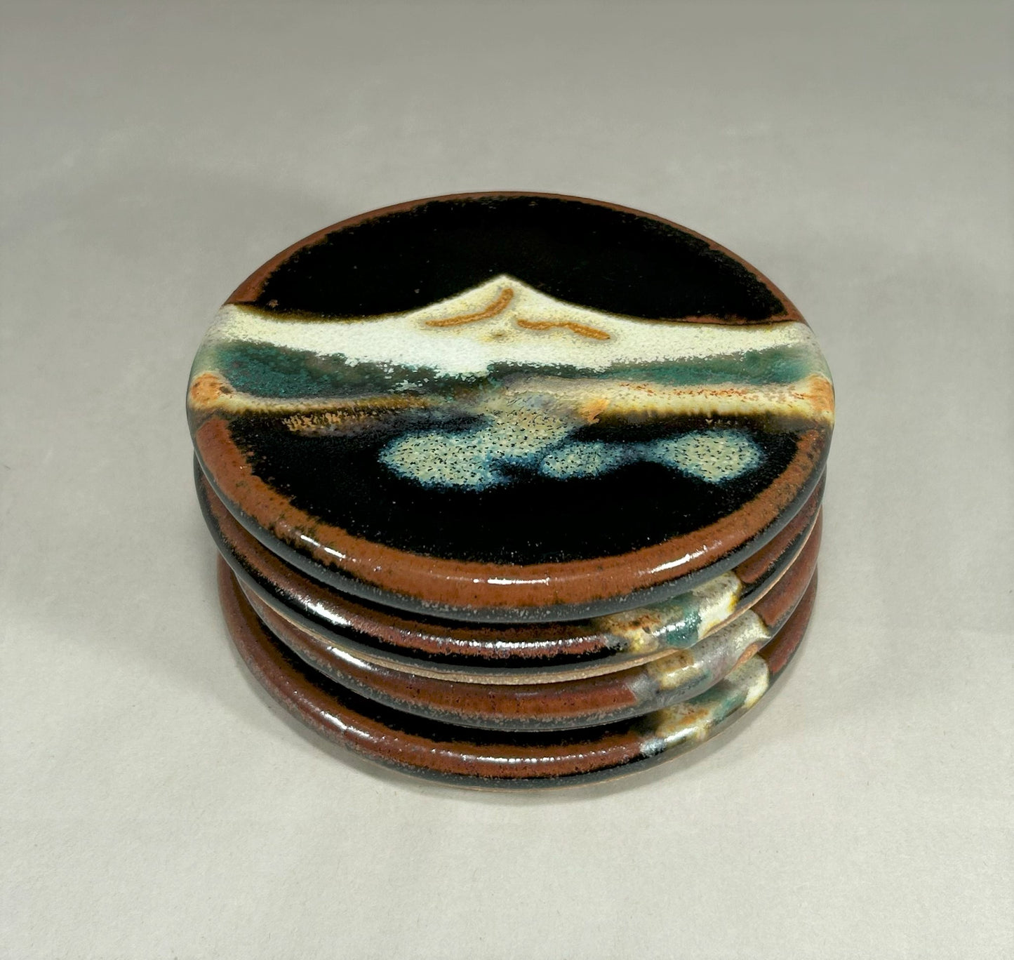 Pottery coaster