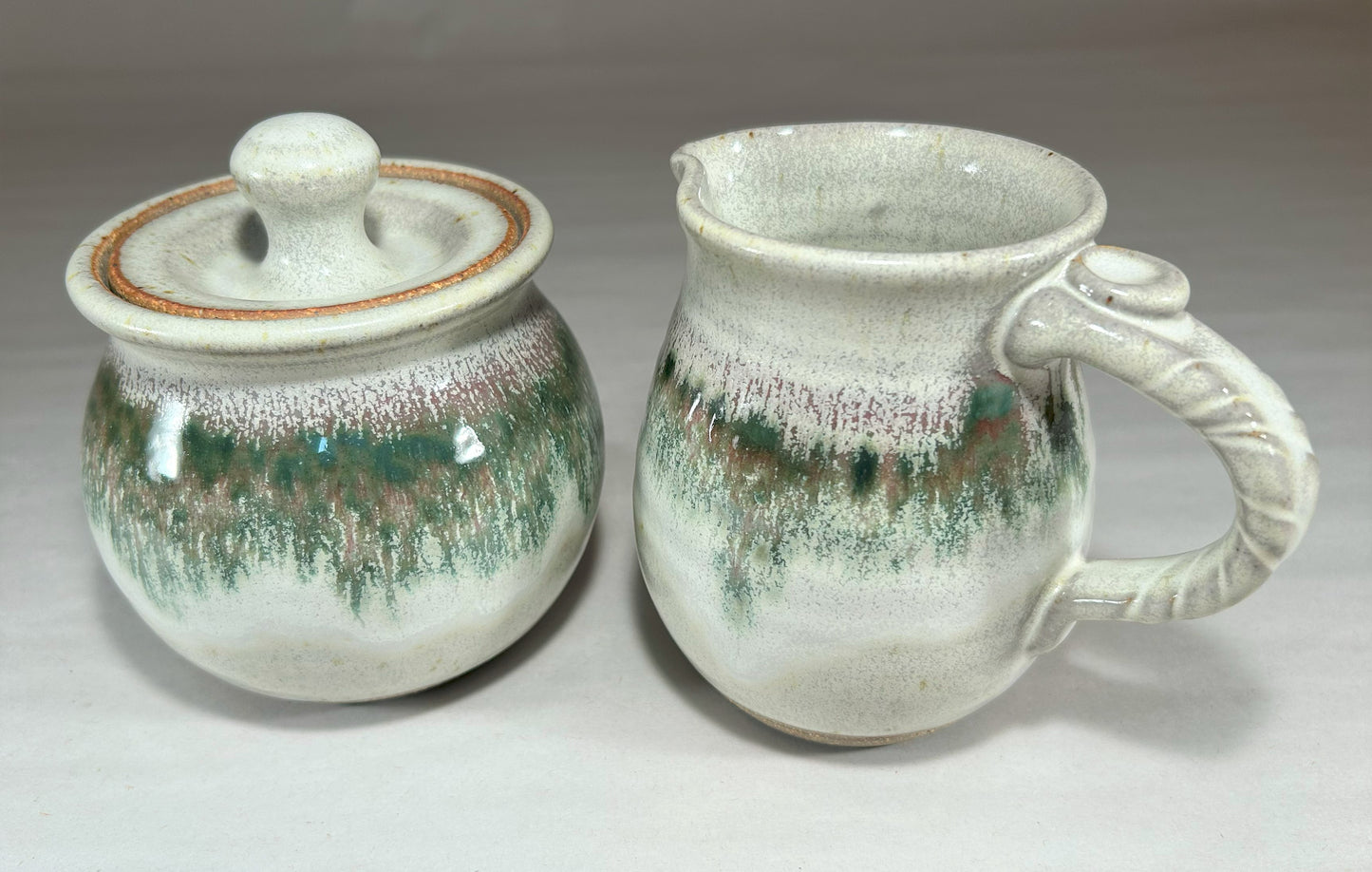 Pottery Cream & Sugar set