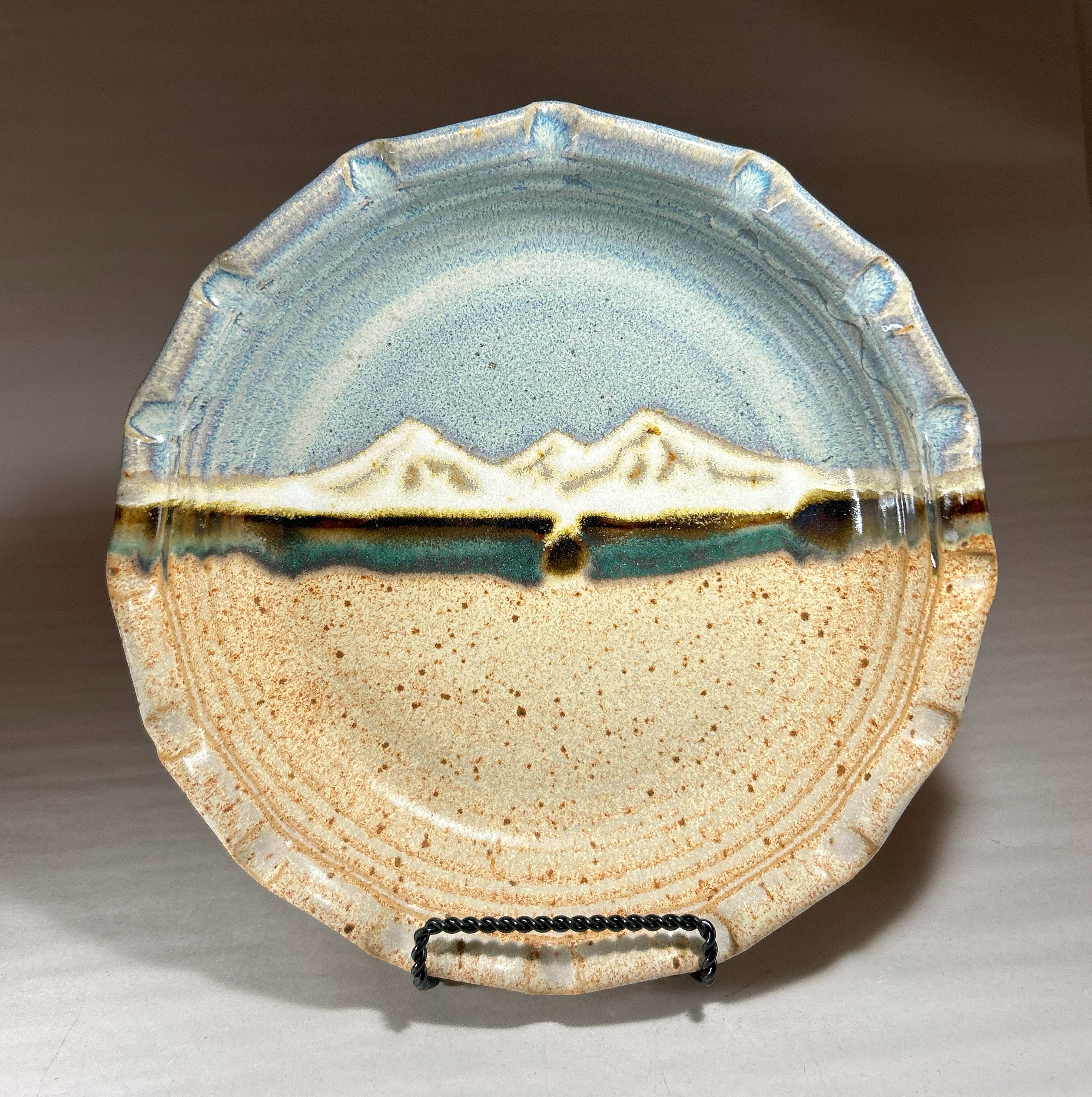 Stoneware Pie Plate Deep dish with fluted edge. – Canyon Creek Pottery