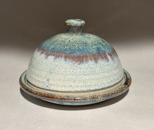 Pottery Butter Dish - Domed Lid