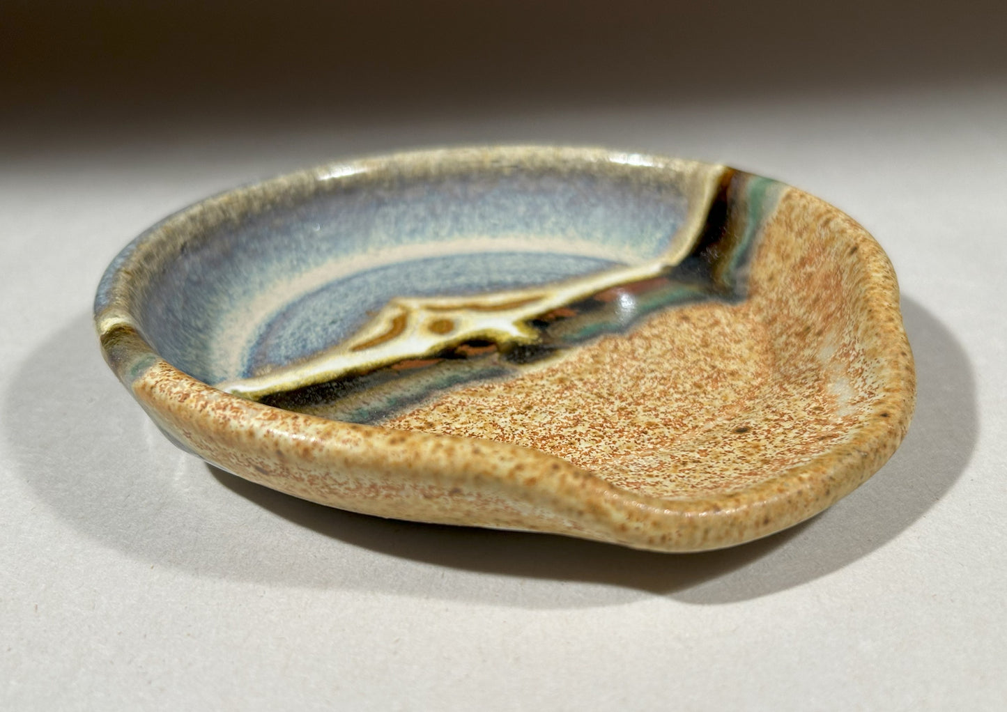 Handmade Pottery Spoon Rest - Kitchen Accessory