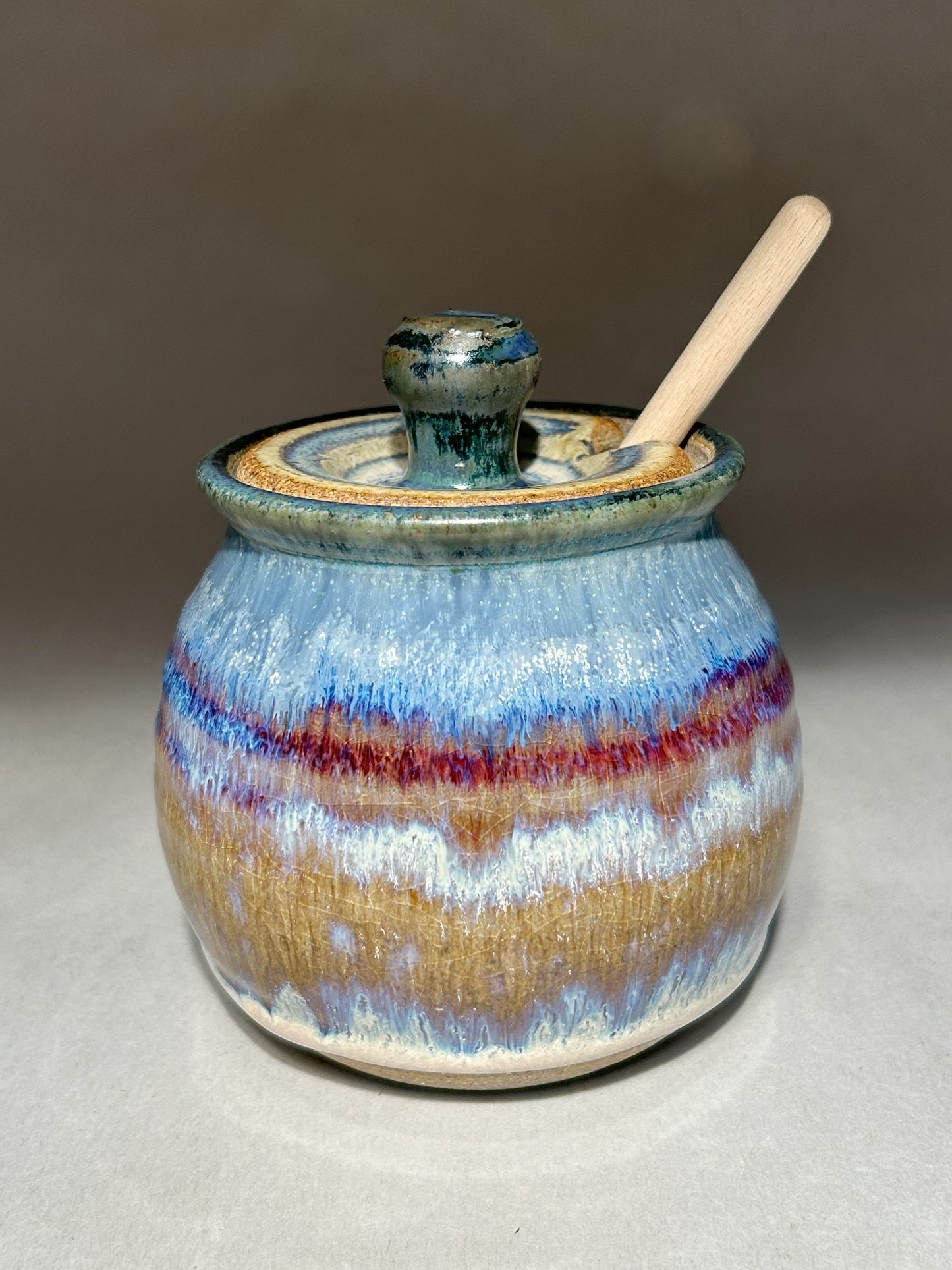 Handmade Pottery Honey Pot - Perfect for your farm raised honey