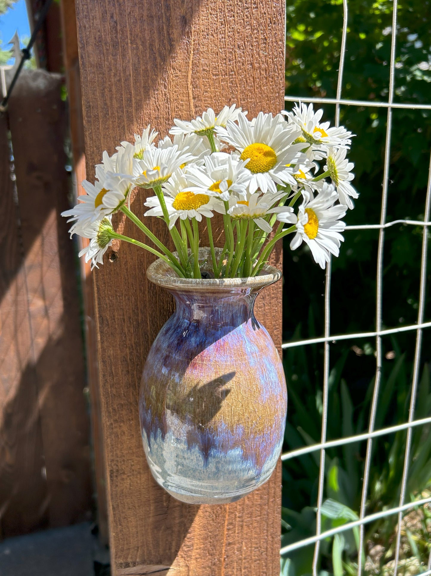 Handmade Pottery Wall Vase - For your Spring Flowers