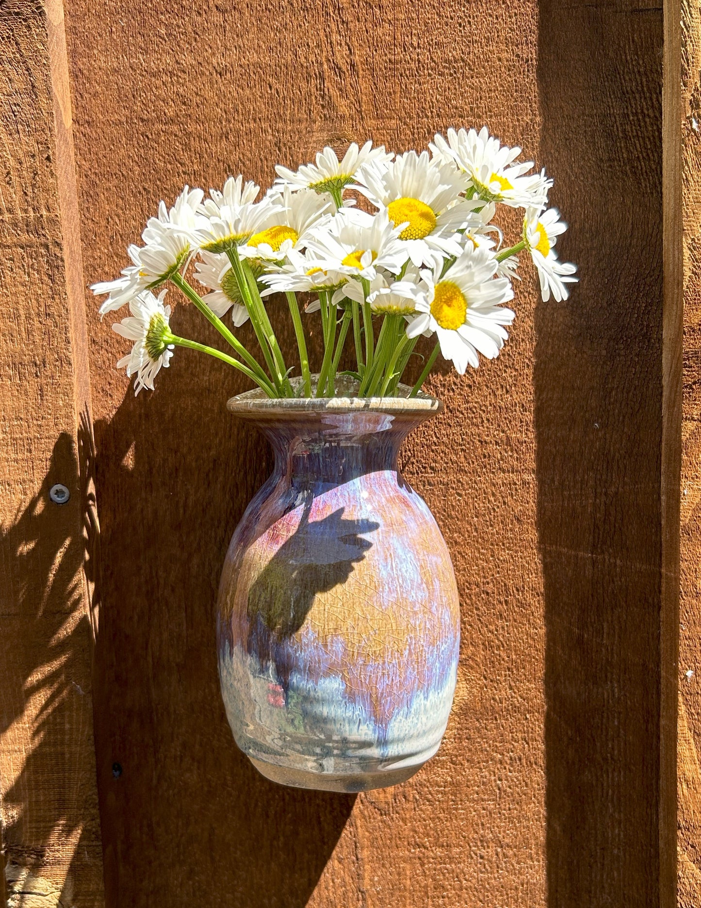 Handmade Pottery Wall Vase - For your Spring Flowers