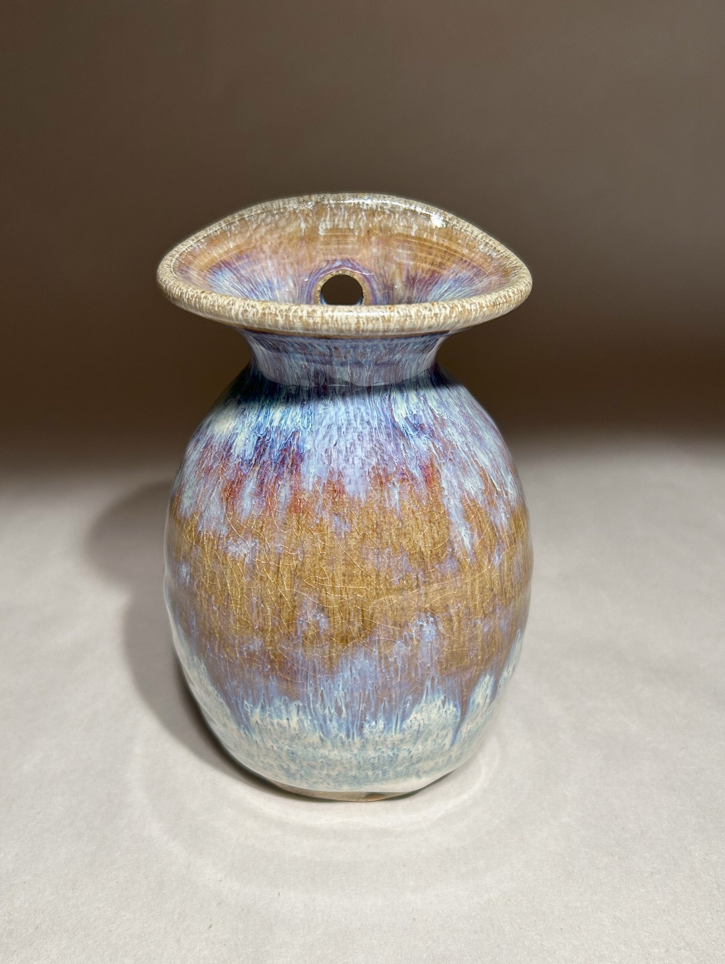 Handmade Pottery Wall Vase - For your Spring Flowers