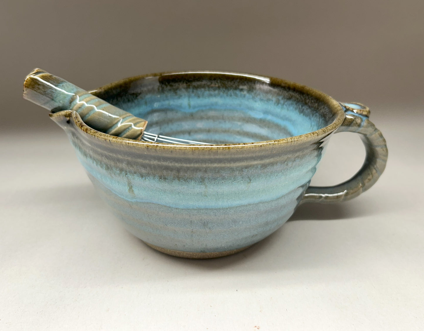 Batter Bowl - Handmade Pottery for your kitchen - Beautiful Ash Glaze