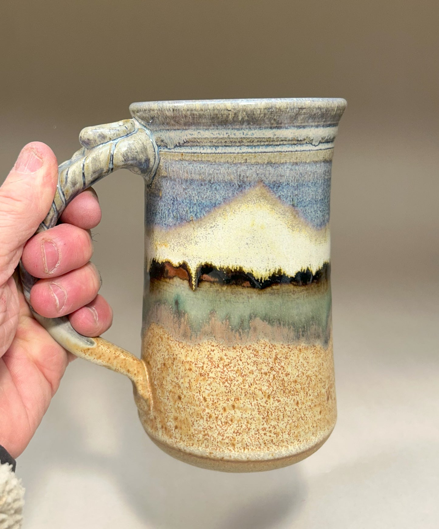 Extra Large Pottery Mug – Perfect for Coffee, Tea, and More