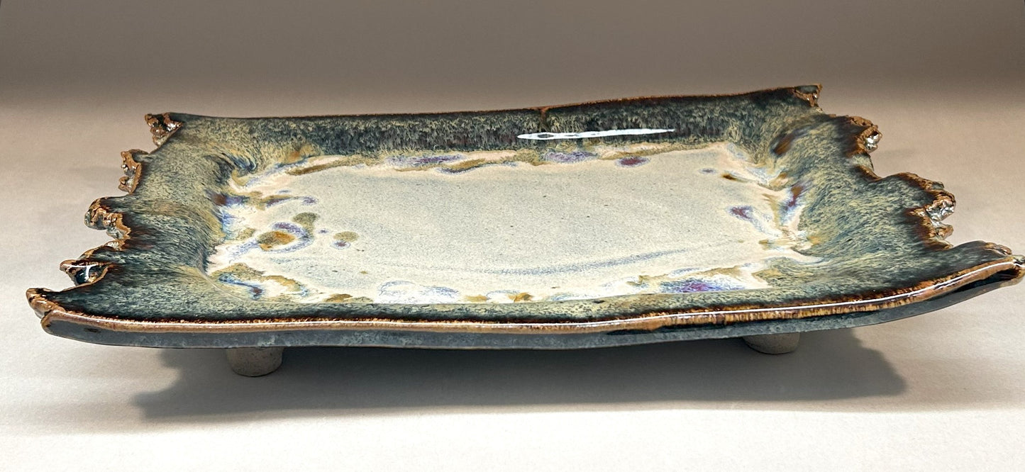 Pottery Tray with Live Edge - Everything Glaze