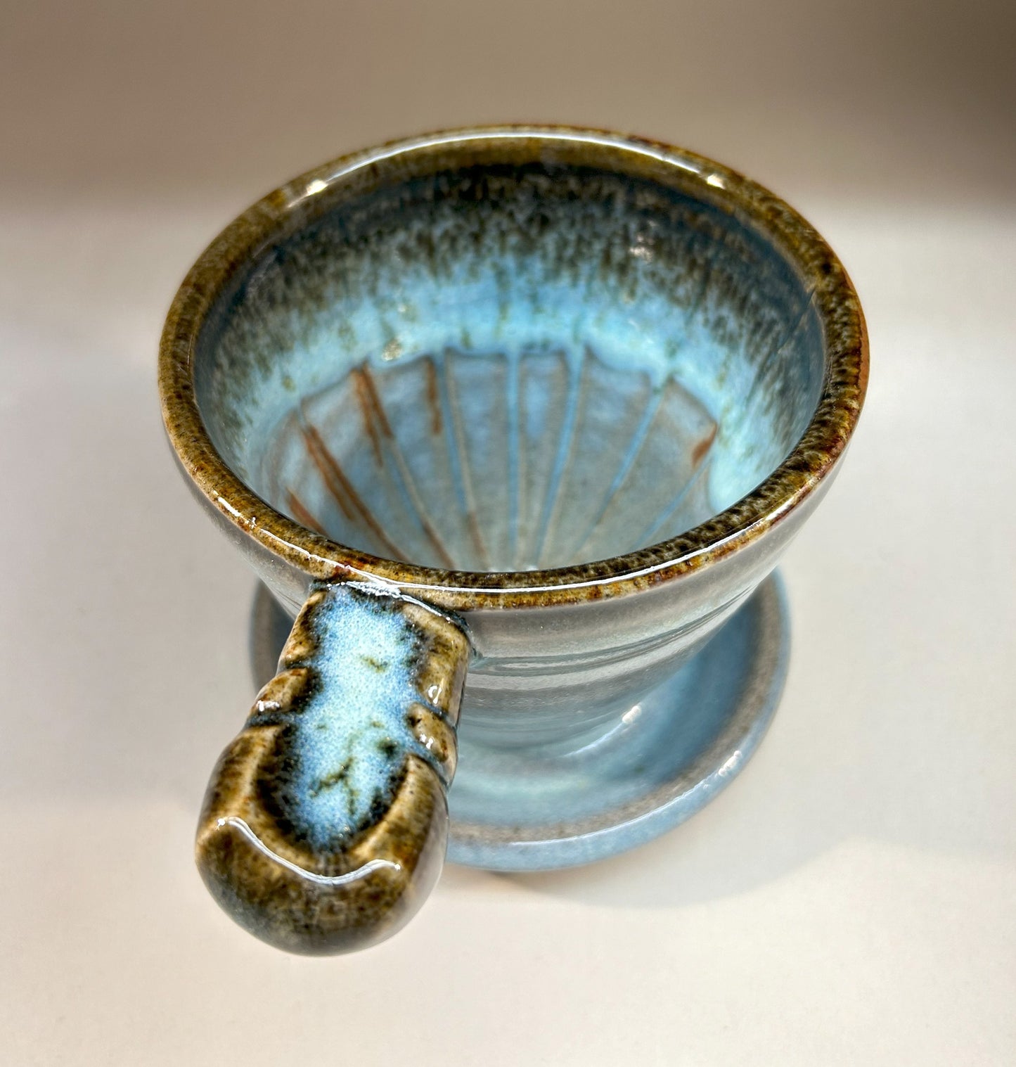 Handmade Pottery Coffee Cone Pour-Over – Artisan Ceramic Dripper for Perfect Brewing (Copy)