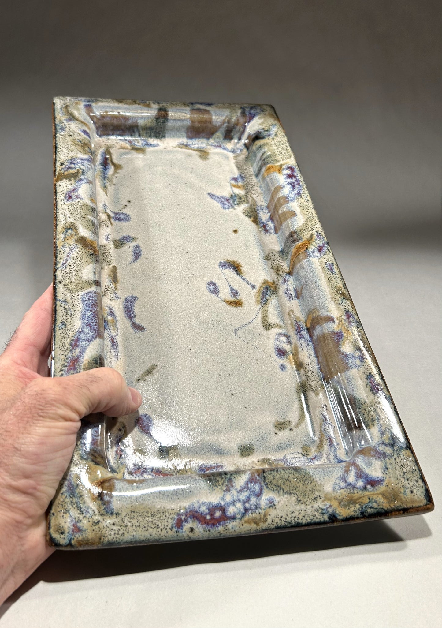 Rectangle Pottery Platter - Appetizer tray - Serving Tray