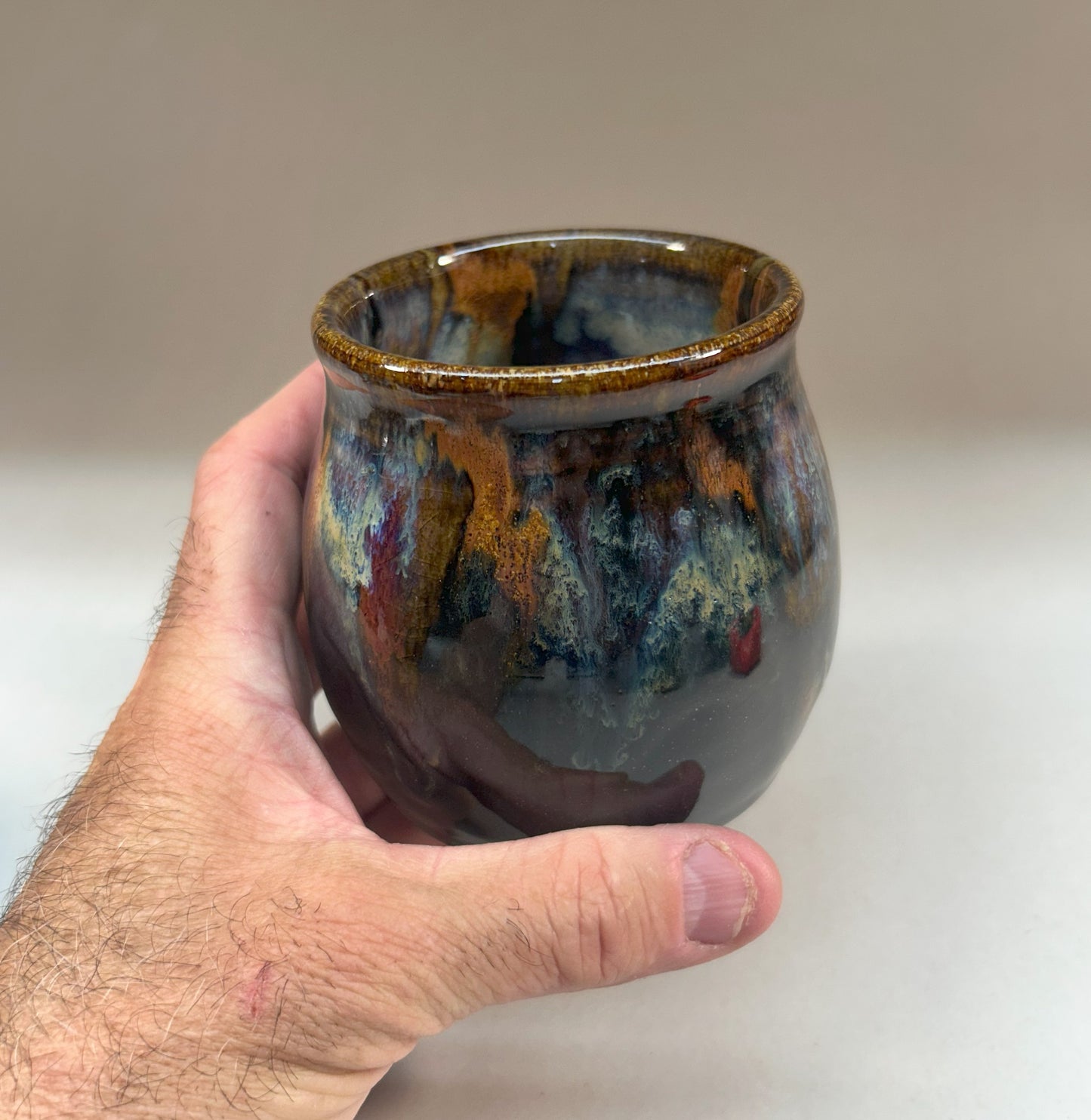 Small Handmade Pottery Tumbler – Functional Art for Everyday Use