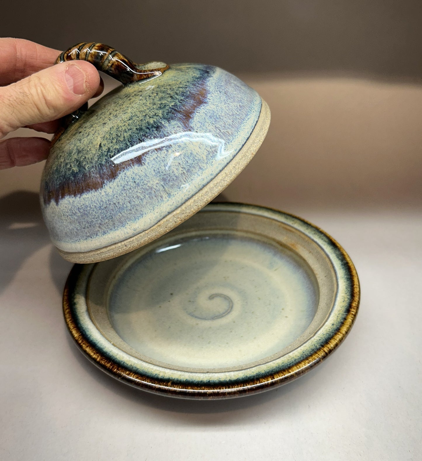 Handmade Pottery Butter Dish with Dome Lid – Elegant, Functional, Artisan Kitchenware