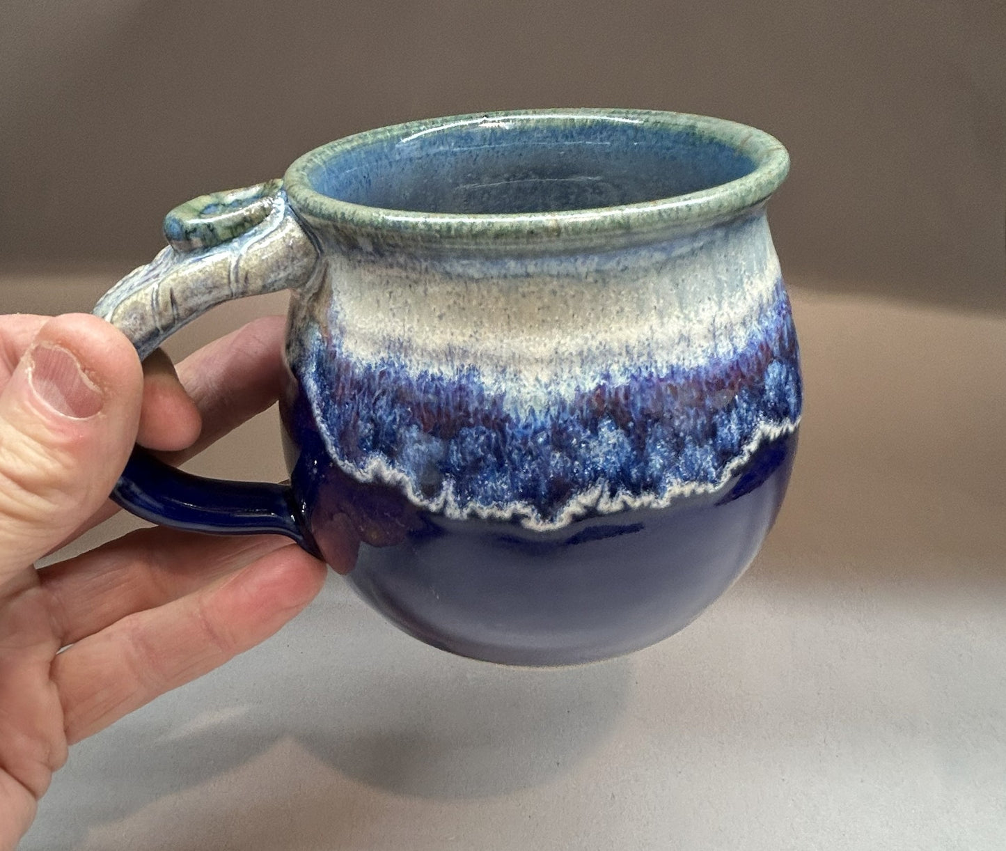 Handmade Pottery Mug – Cobalt Blue Glaze