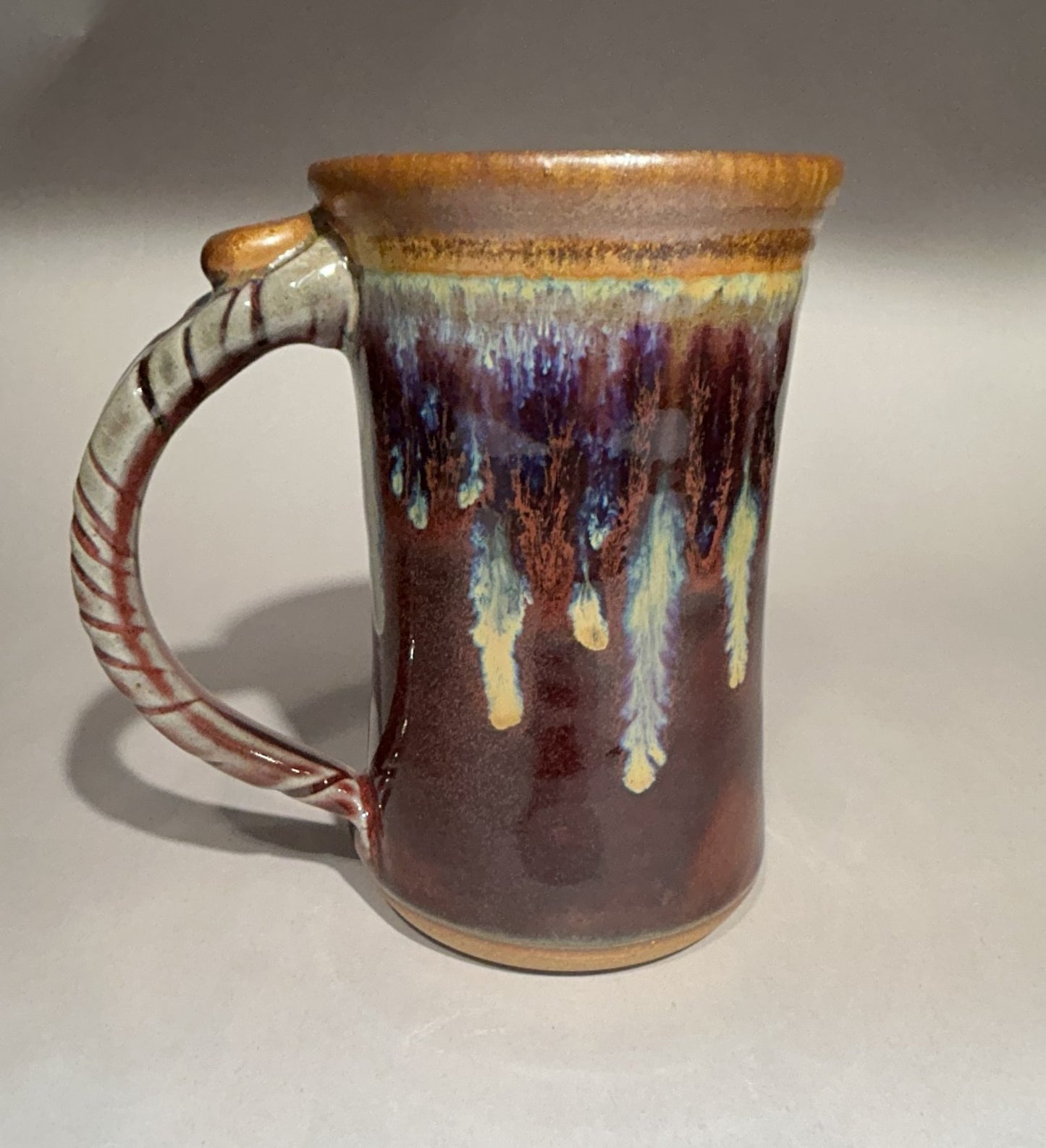 Extra Large Handmade Pottery Mug – Copper Red Glaze