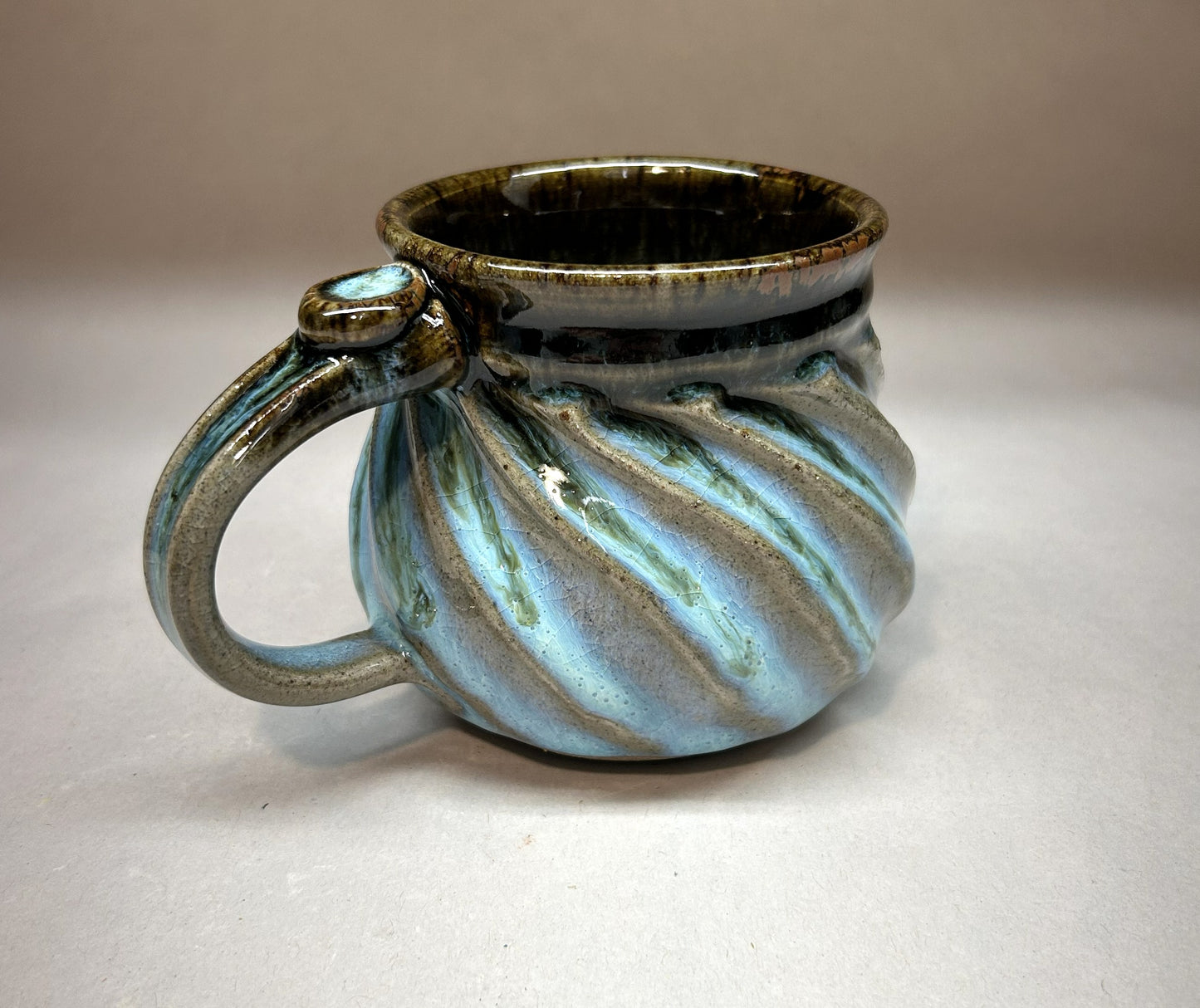 Faceted Handmade Artisan Pottery Mug