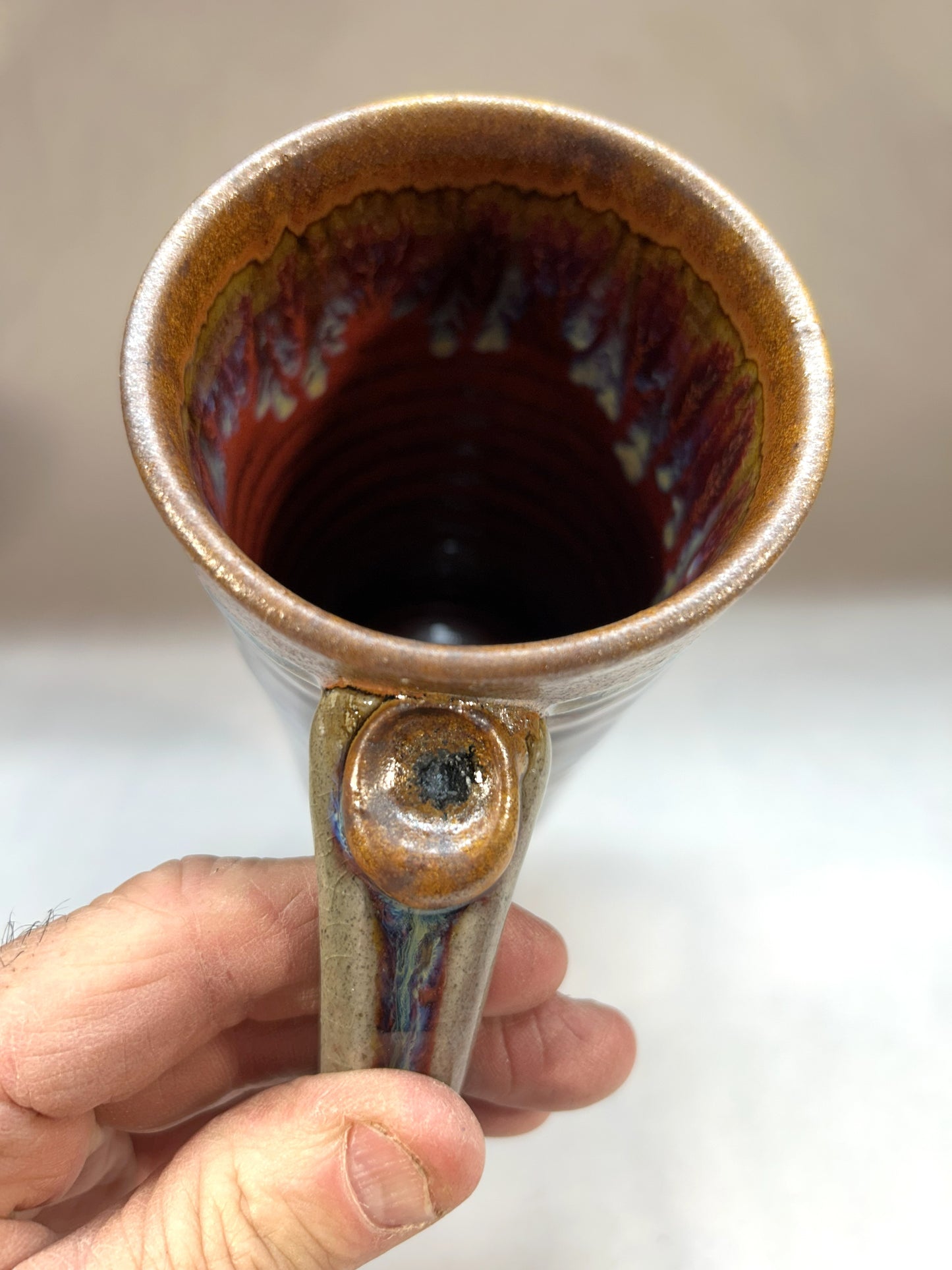 Tall Handmade Pottery Mug - Made in Sisters Oregon