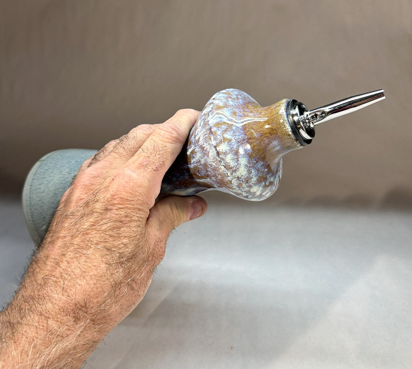 Handmade Pottery Oil Dispenser - Gift for the Chef in your home