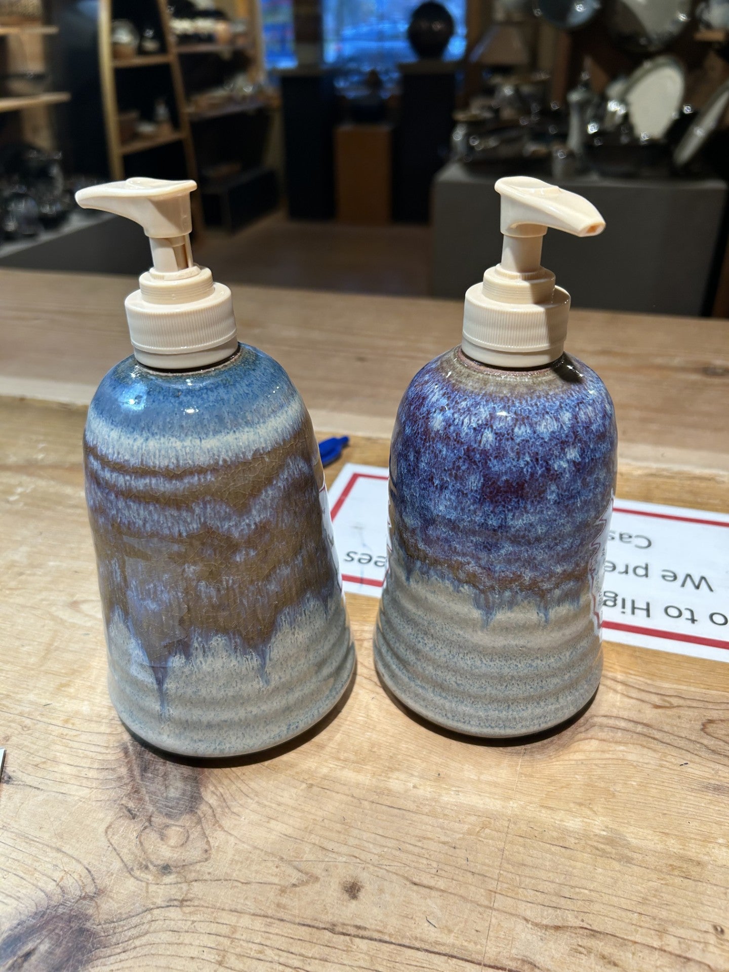 SPO Sara 2 pump pots blue