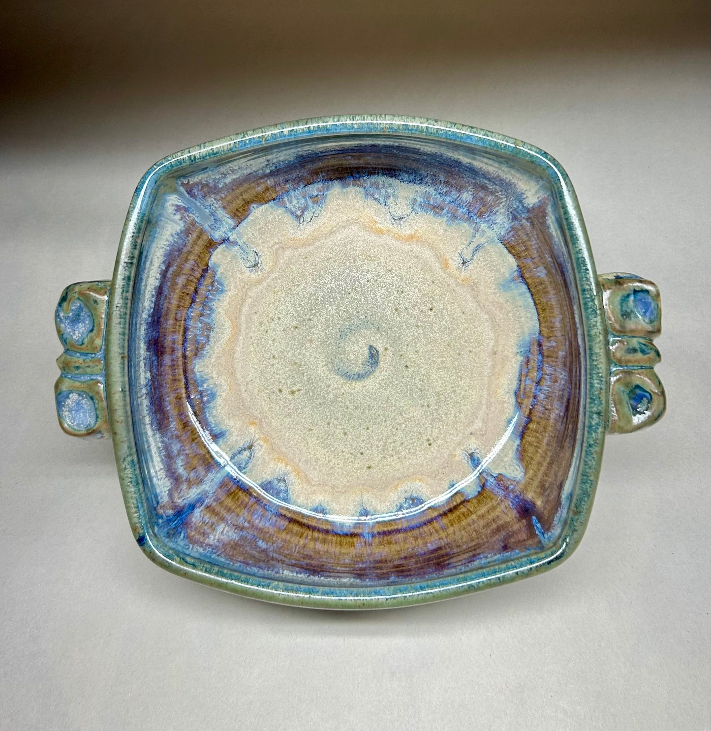 Handmade Pottery Baking Dish with Handles