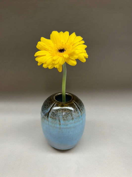 Pottery Vase with pin frog - Made in Oregon