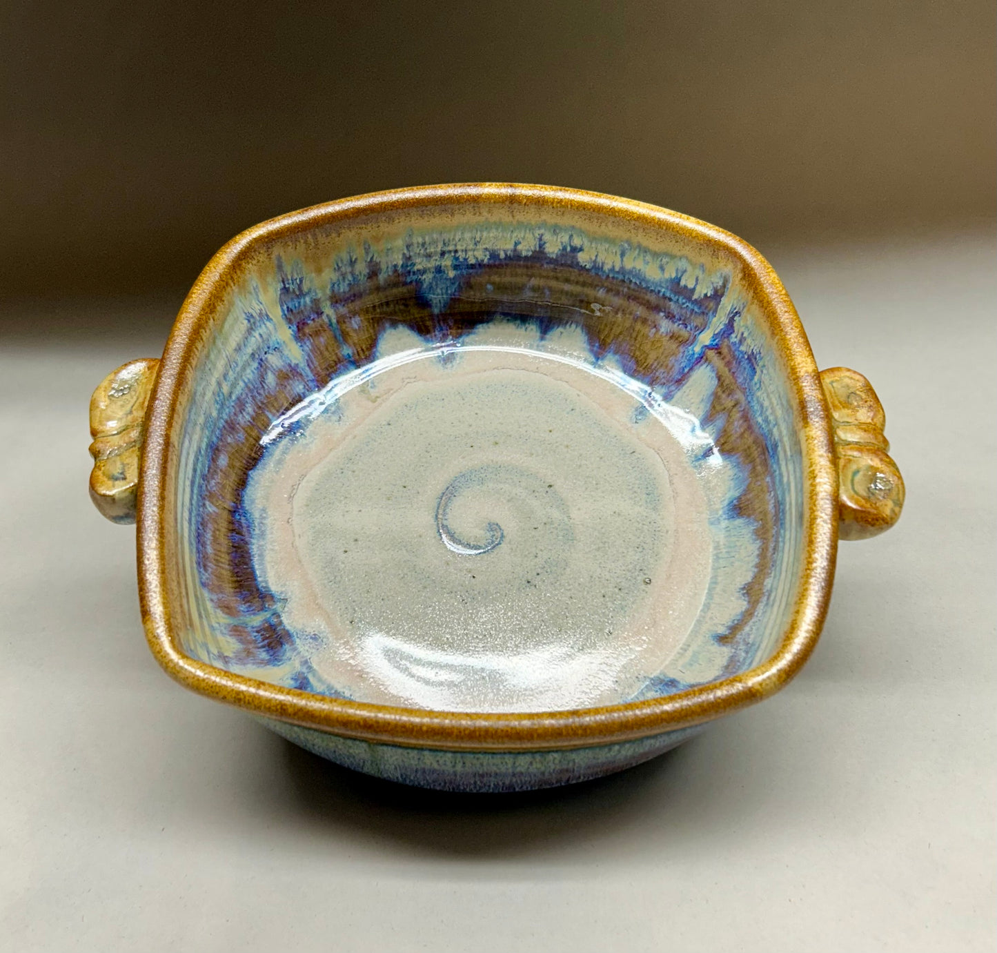Handmade Pottery Baking Dish with Handles
