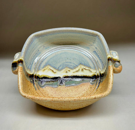 Handmade Pottery Baking Dish with Handles