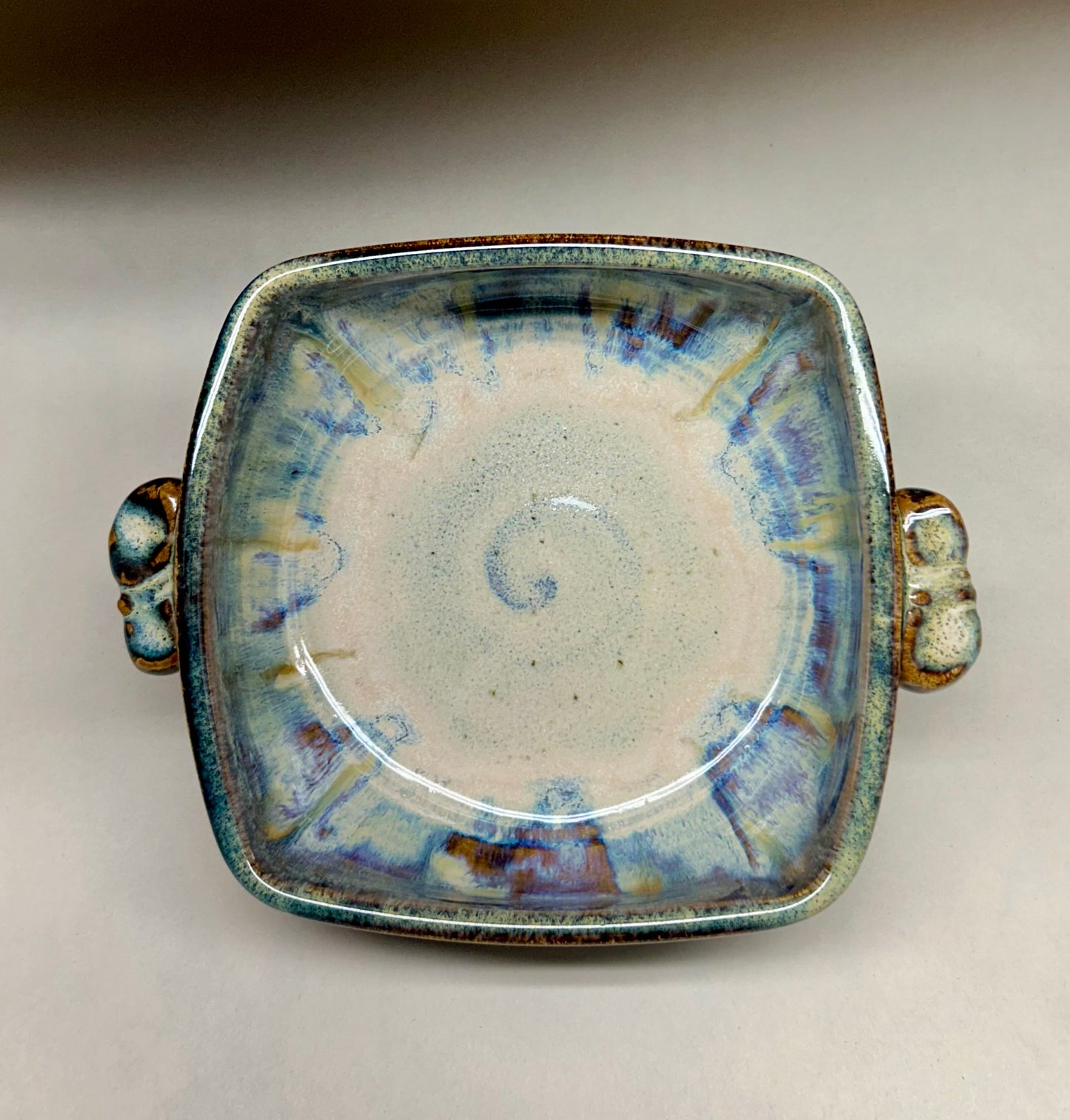 Handmade Pottery Baking Dish with Handles