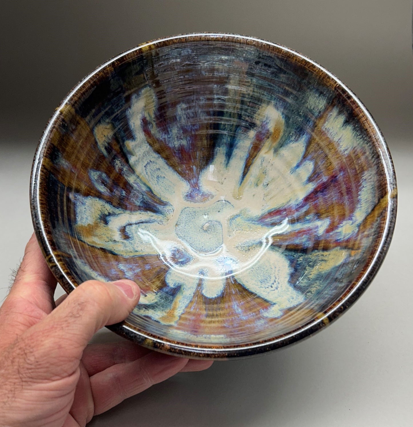 Pottery Mixing Bowl - Everything Glaze - Noodle Bowl