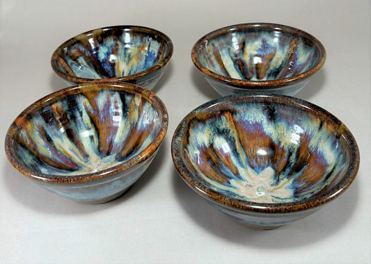 Pottery dessert bowls