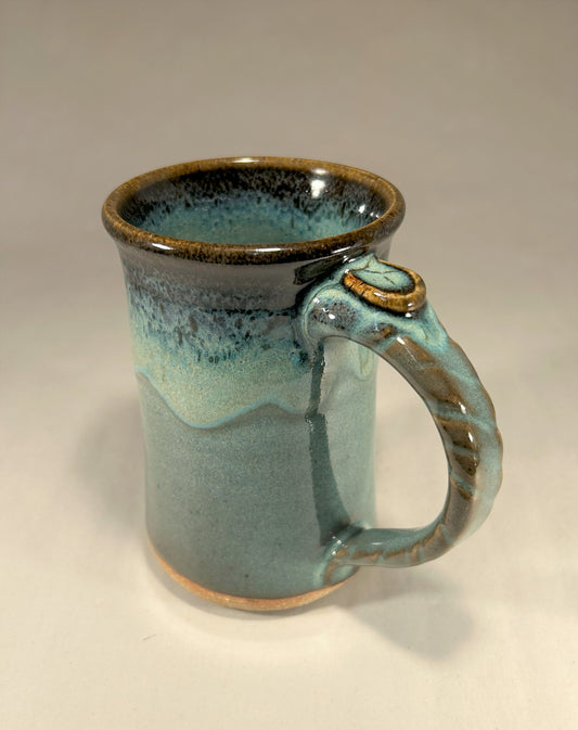 Large pottery mug