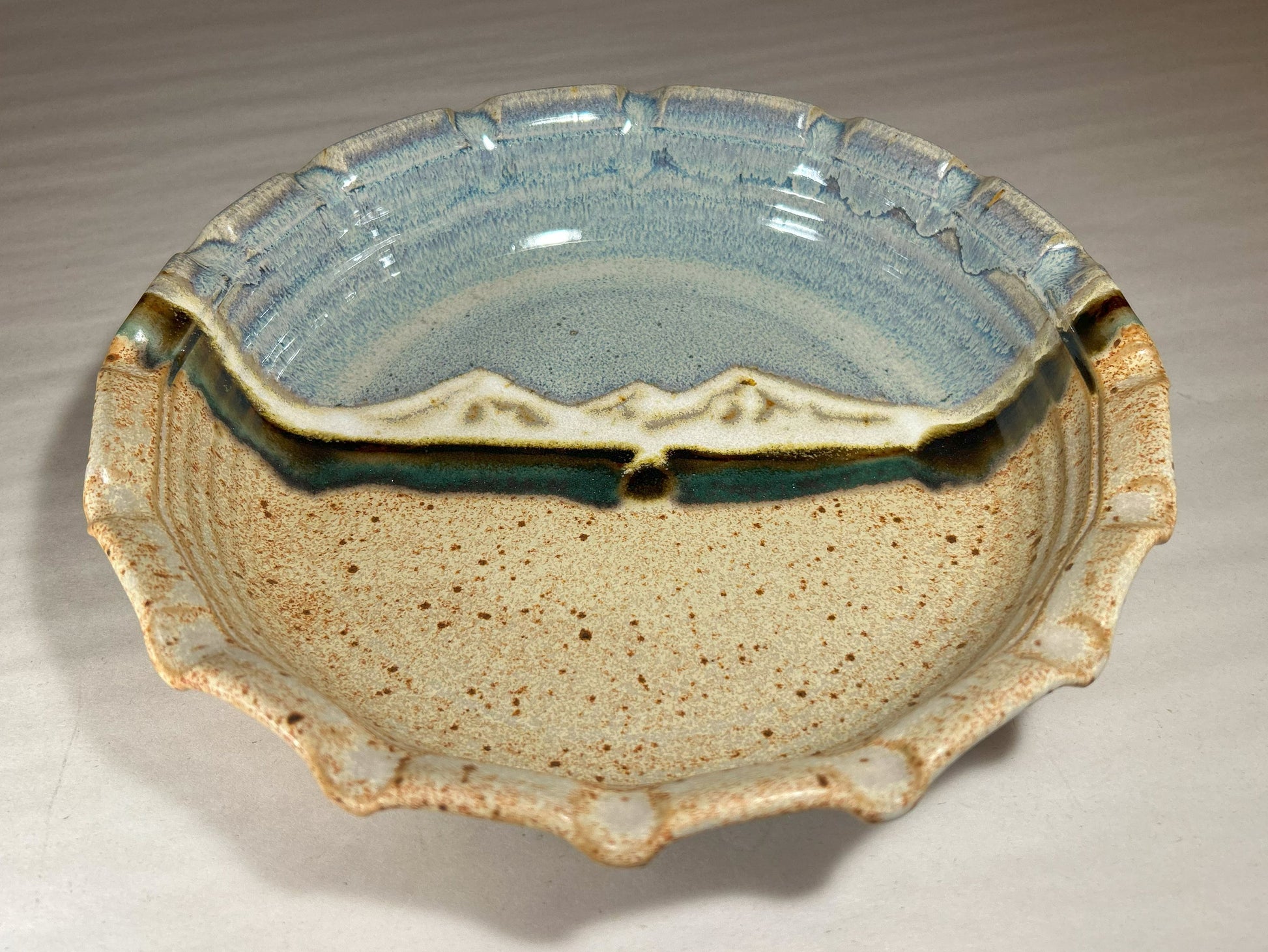 Deep Dish Pottery Pie Plate