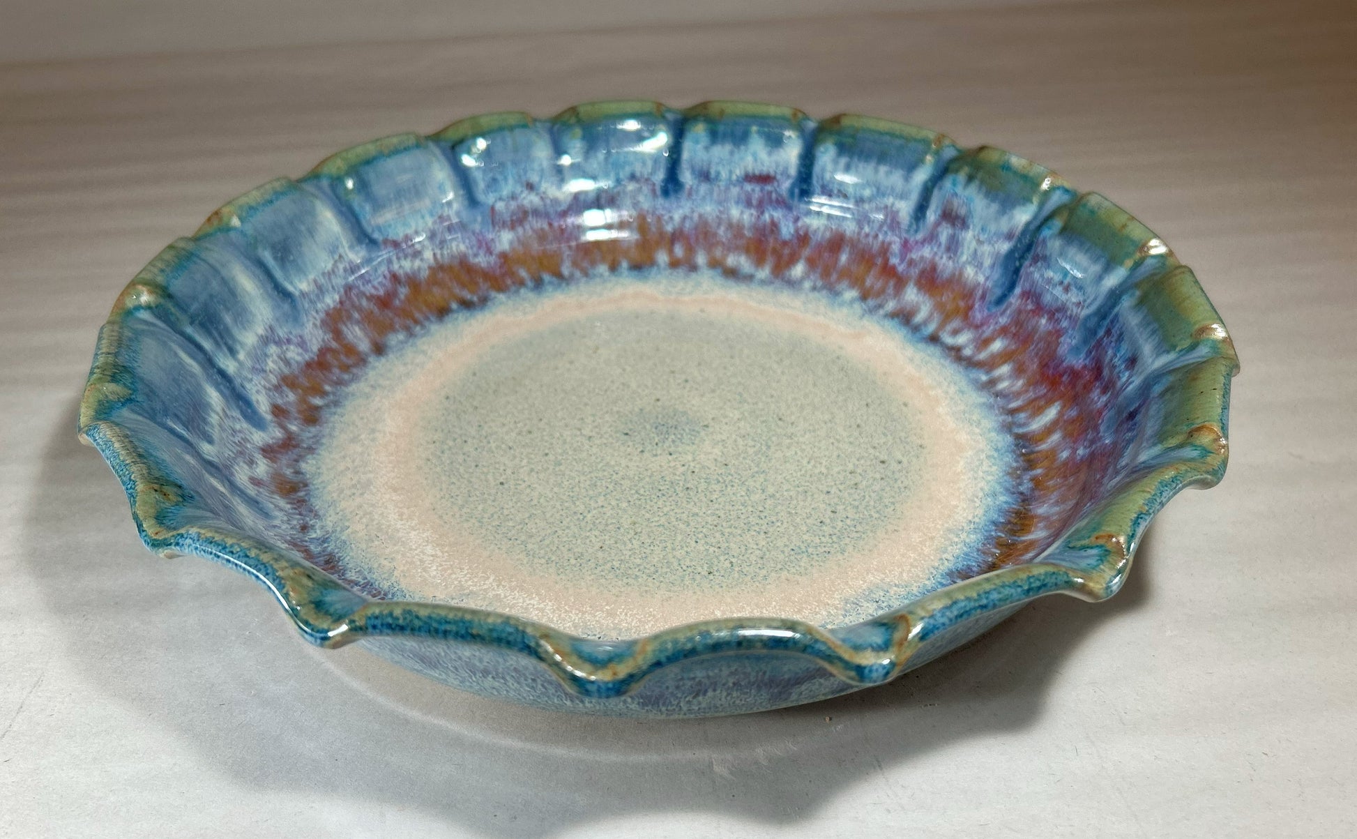 Deep Dish Pottery Pie Plate