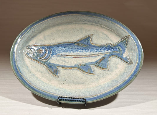 Oval Stoneware Fish Platter