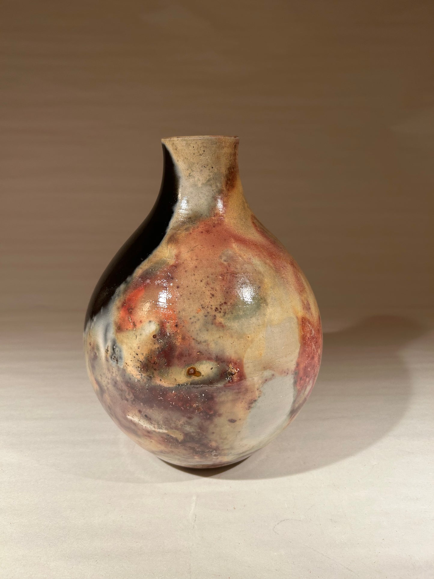 Pit-Fired Pottery Vase