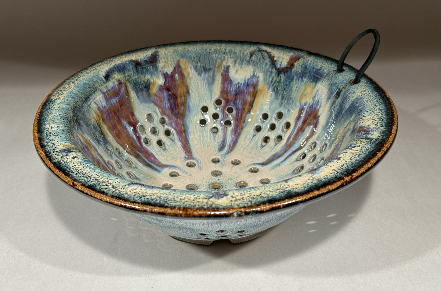 Handmade Pottery Colander - Kitchen Decor - Pottery Fruit Bowl