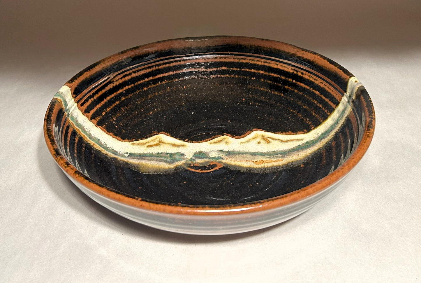 Pottery Serving Bowl - Midnight Mountain Glaze - Serving Bowl - Central Oregon