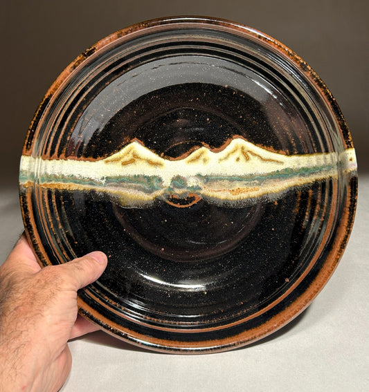 Pottery Serving Bowl - Midnight Mountain Glaze - Serving Bowl - Central Oregon