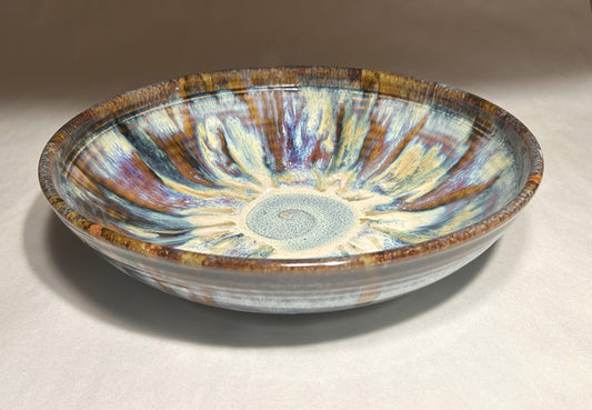 Handmade Pottery Serving Bowl – Elegant and Unique