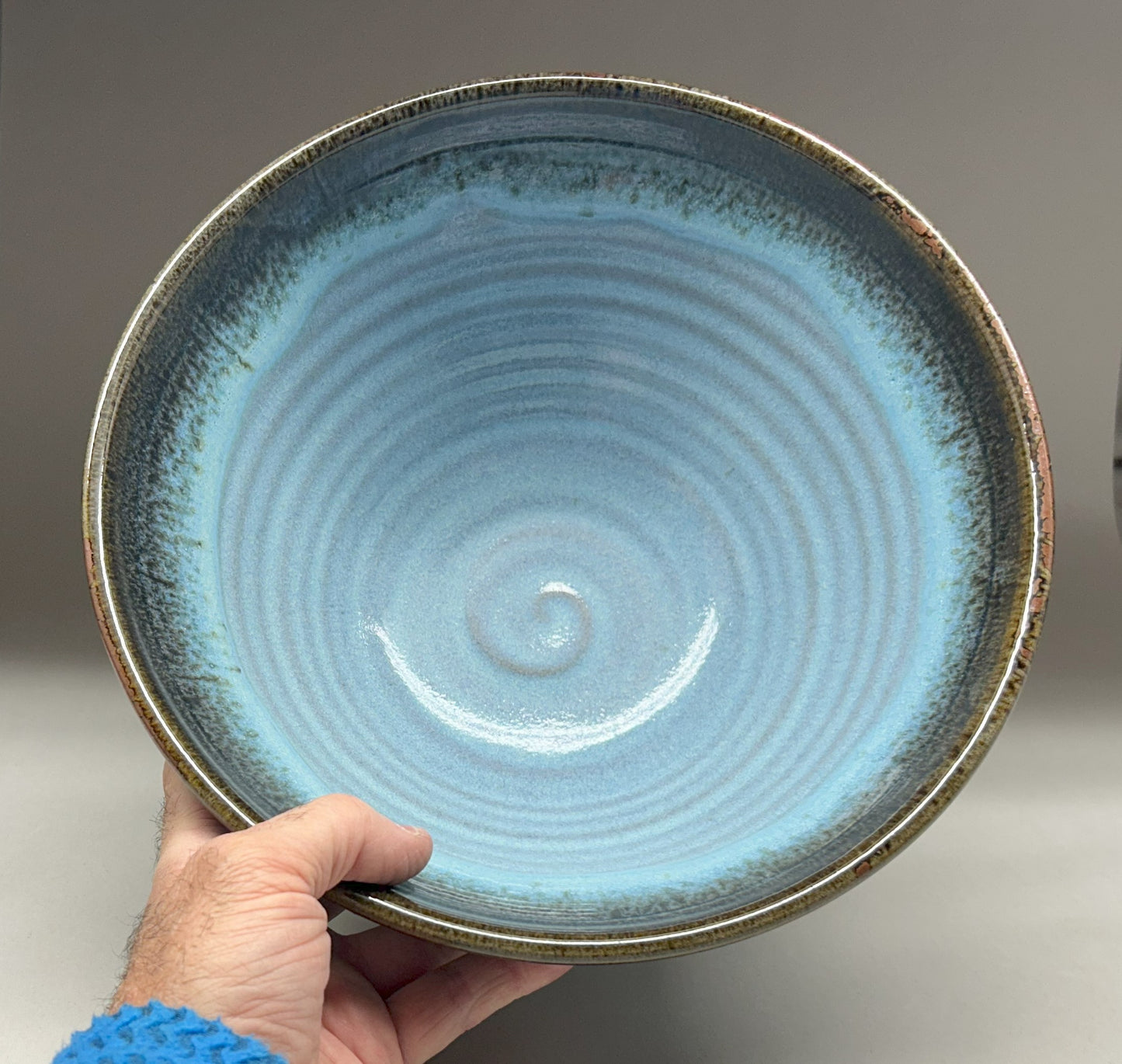 Pottery Mixing Bowl - Handmade Pottery - Ash Glaze