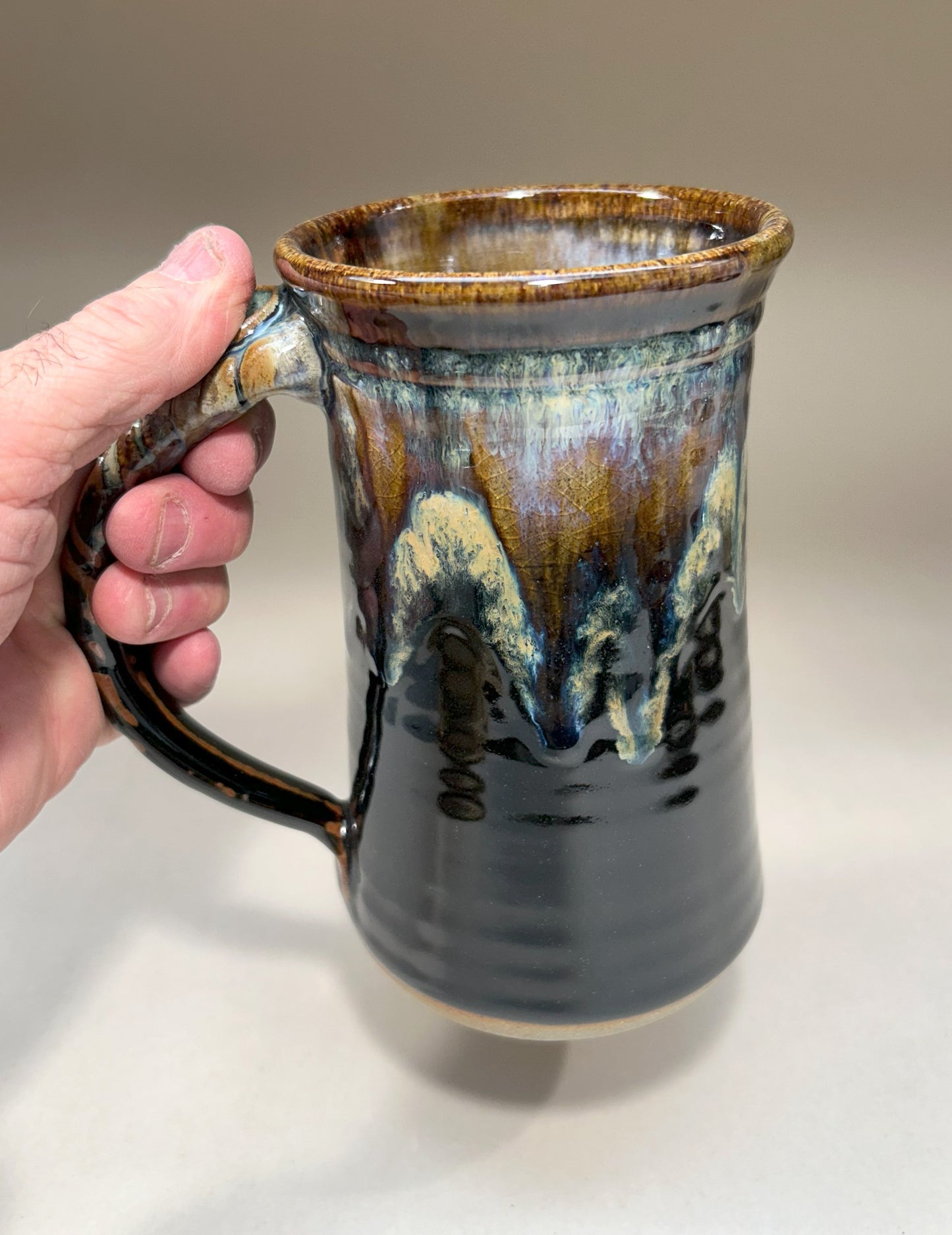 Extra Large Pottery Mug - Perfect for Tea Drinker