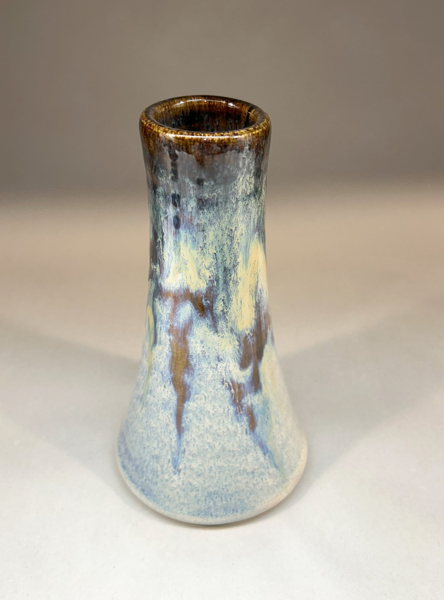 Handmade Pottery Vase with Everything glaze