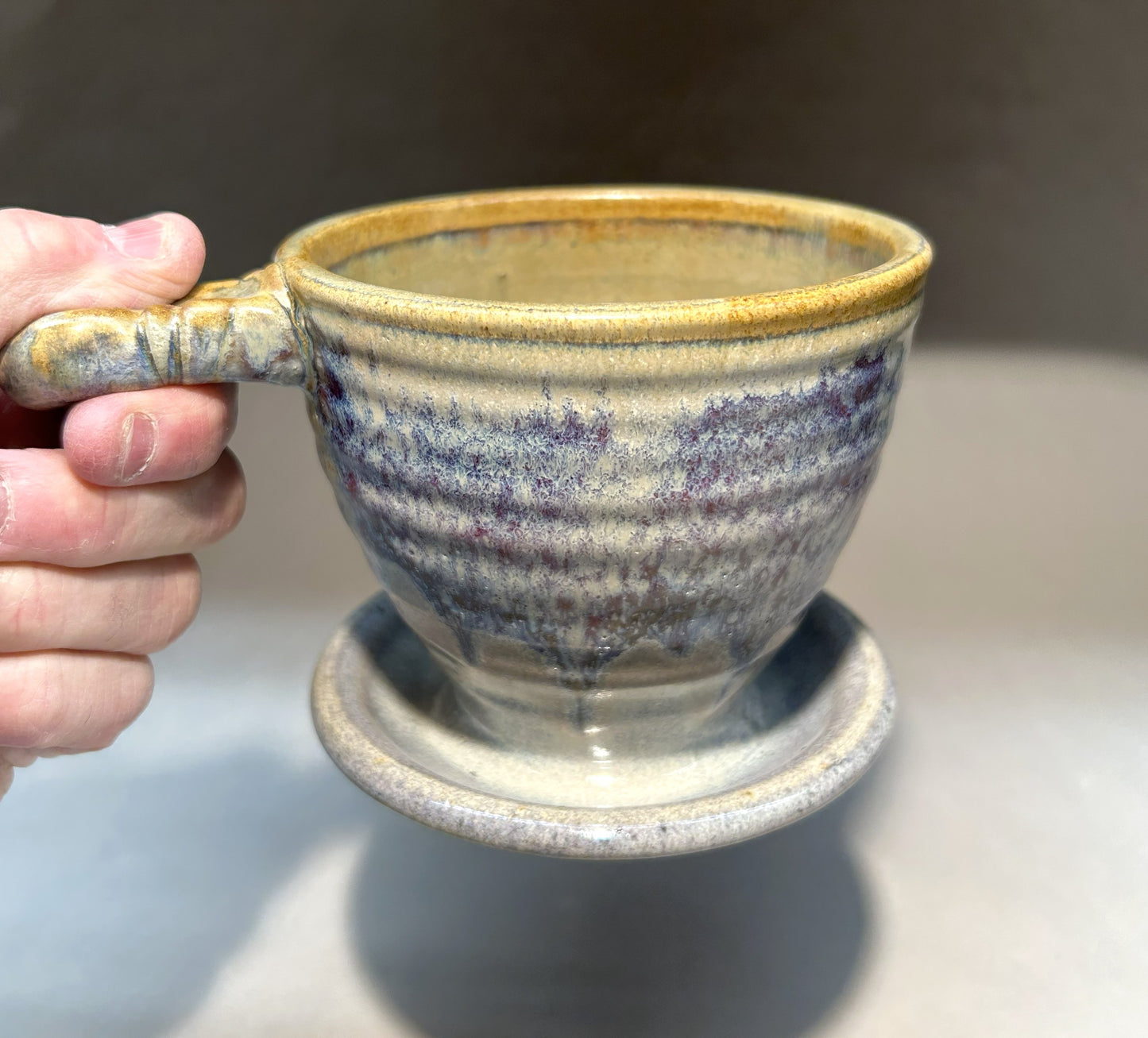 Handmade Pottery Coffee Cone – Artisan Pour-Over Brewer