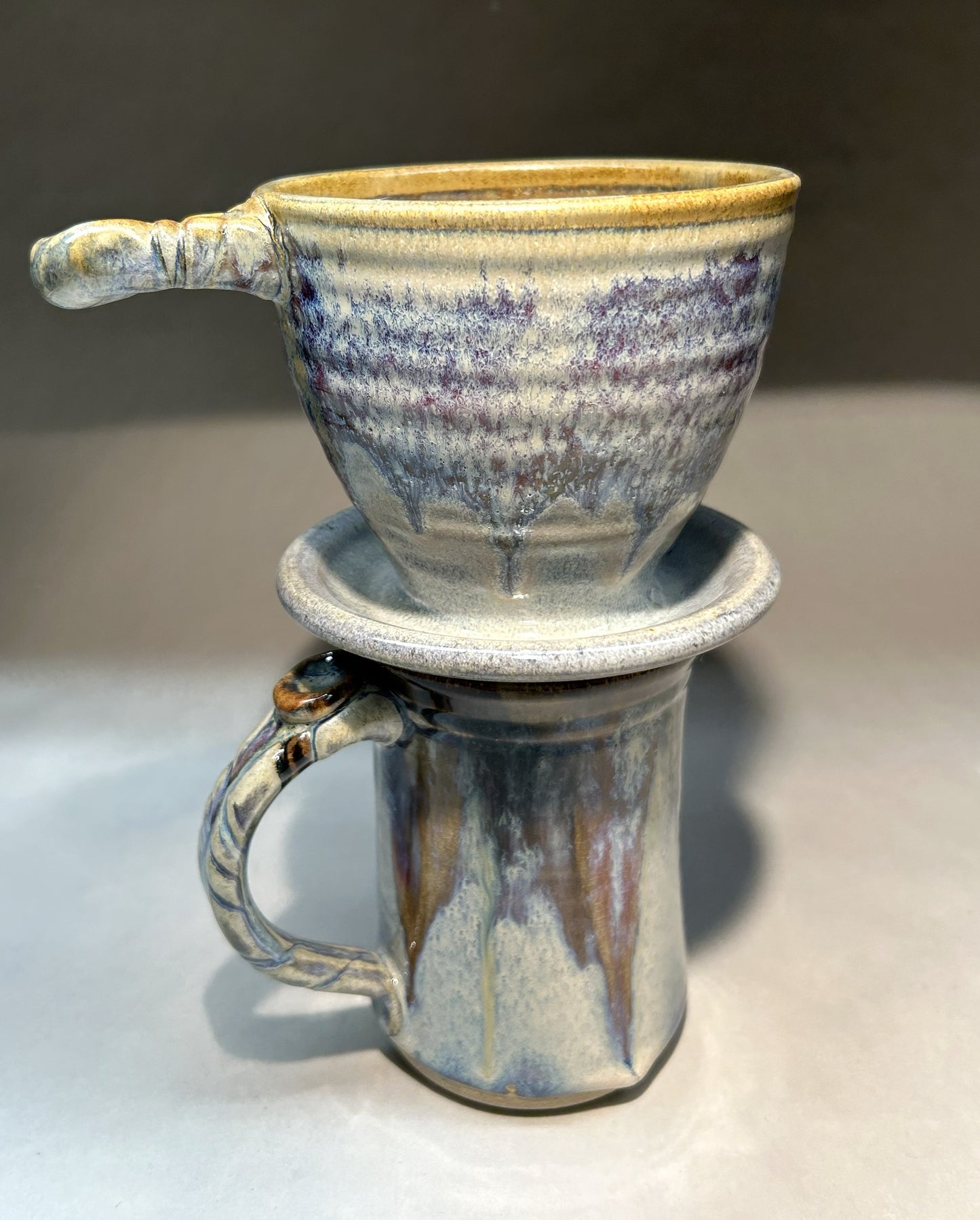 Handmade Pottery Coffee Cone – Artisan Pour-Over Brewer