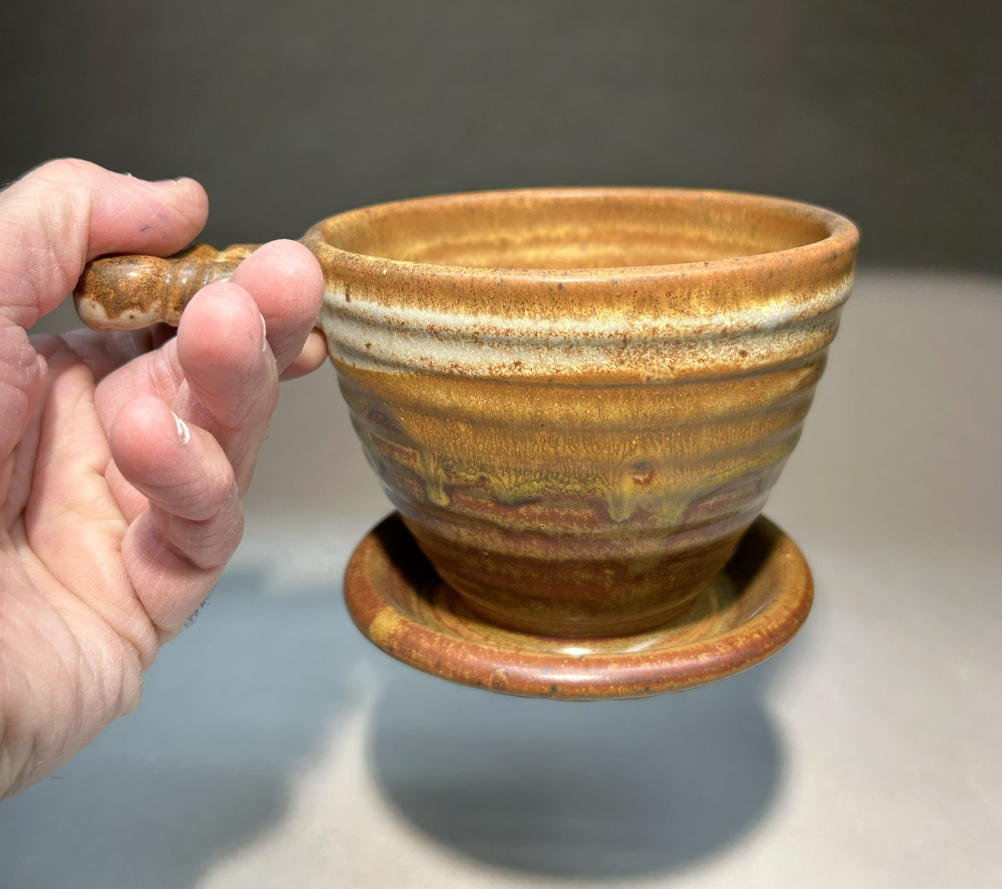 Handmade Pottery Coffee Cone – Artisan Pour-Over Brewer