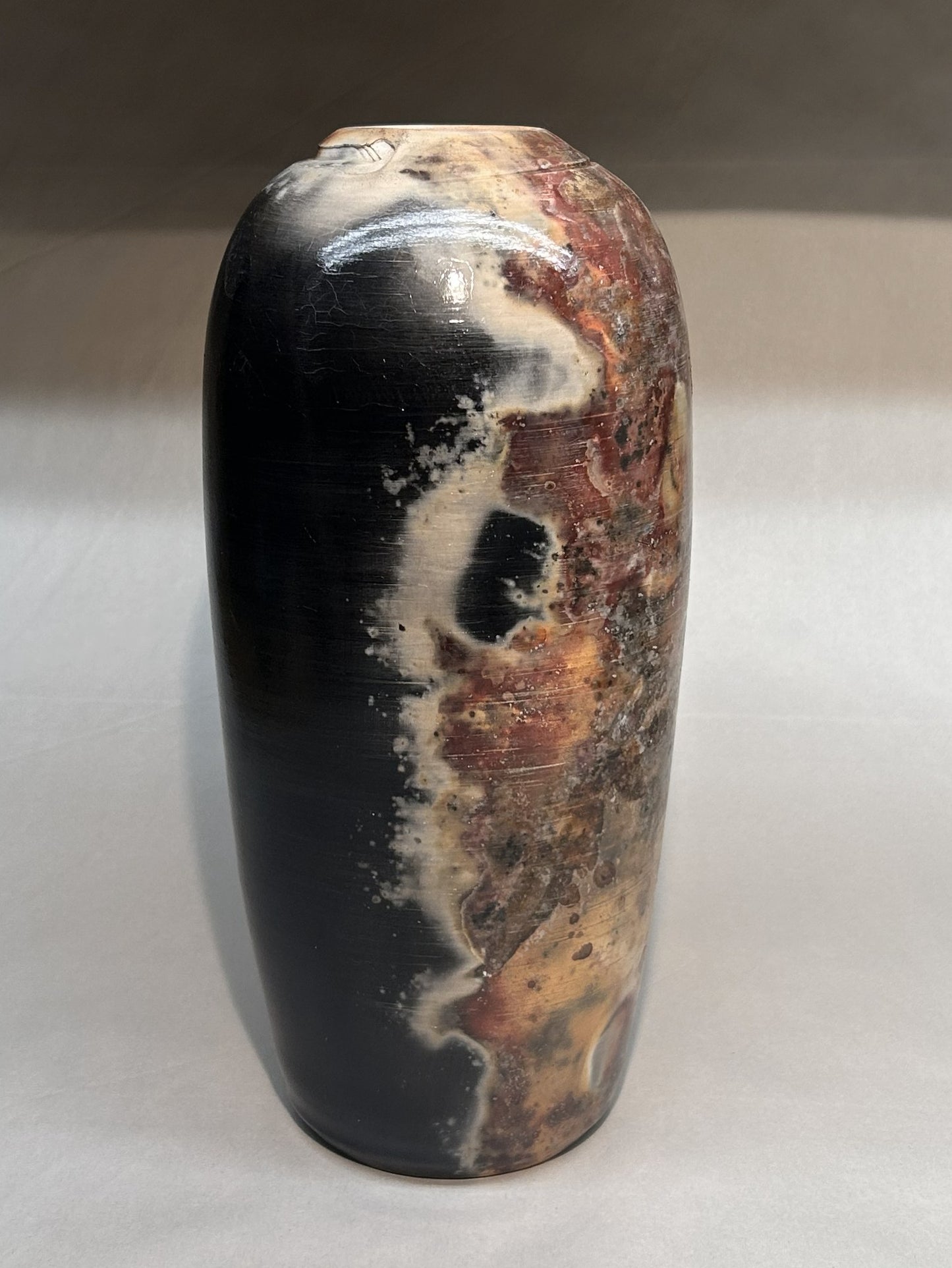 Pit-Fired Pottery Vase — Organic, Earth-Crafted Art
