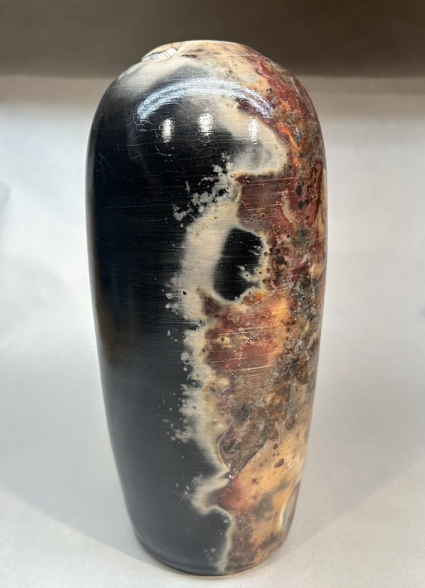 Pit-Fired Pottery Vase — Organic, Earth-Crafted Art