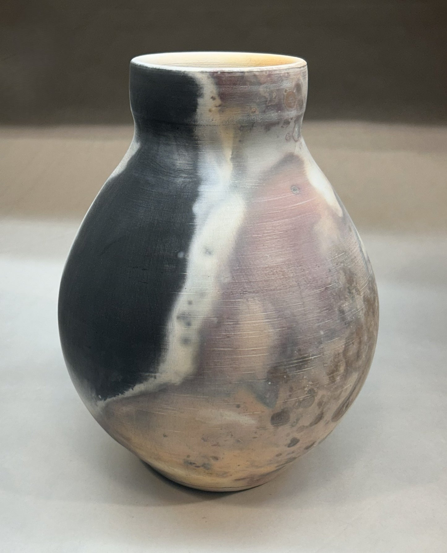 Pit-Fired Pottery Vase — Organic, Earth-Crafted Art